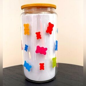 Colorful Bear Decorated Jar